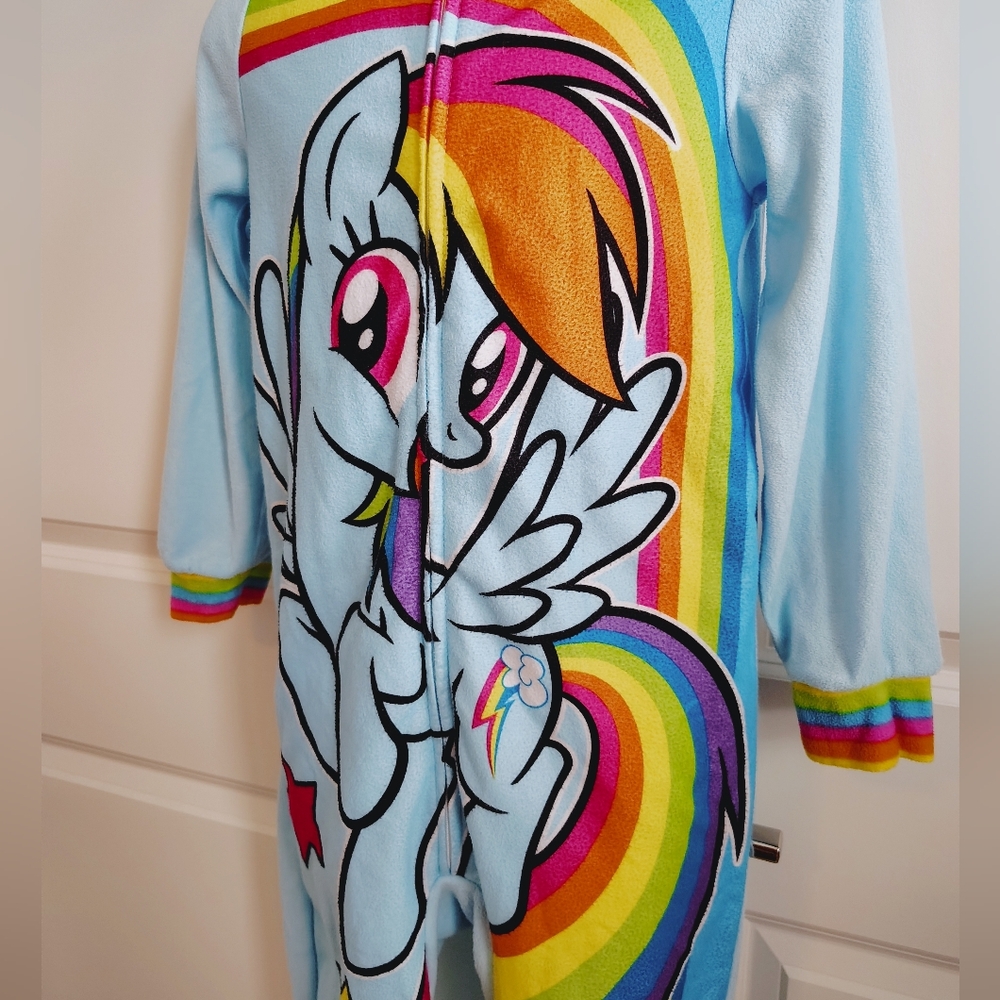 My Little Pony Fleece Onesie Hooded Pajamas - Picture 5 of 6